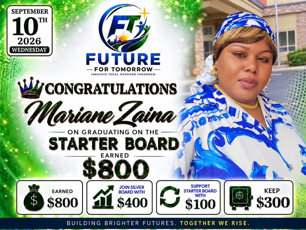 Member-submitted payout story — Marine Zaina
