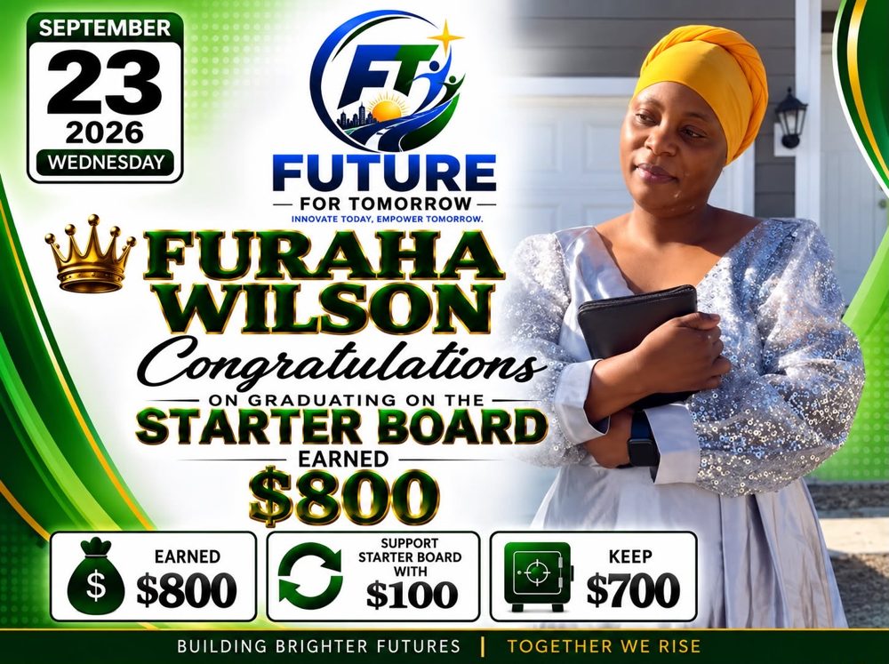 Member-submitted payout story — Furaha Wilson