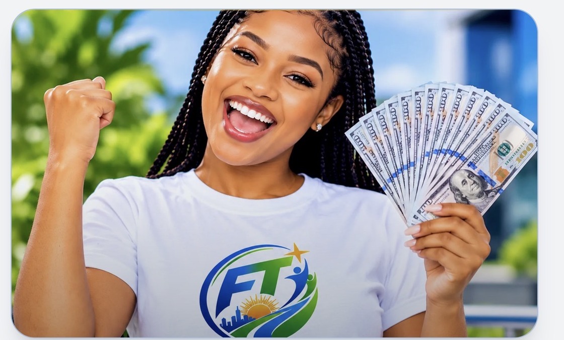 FFT member celebrating with an award