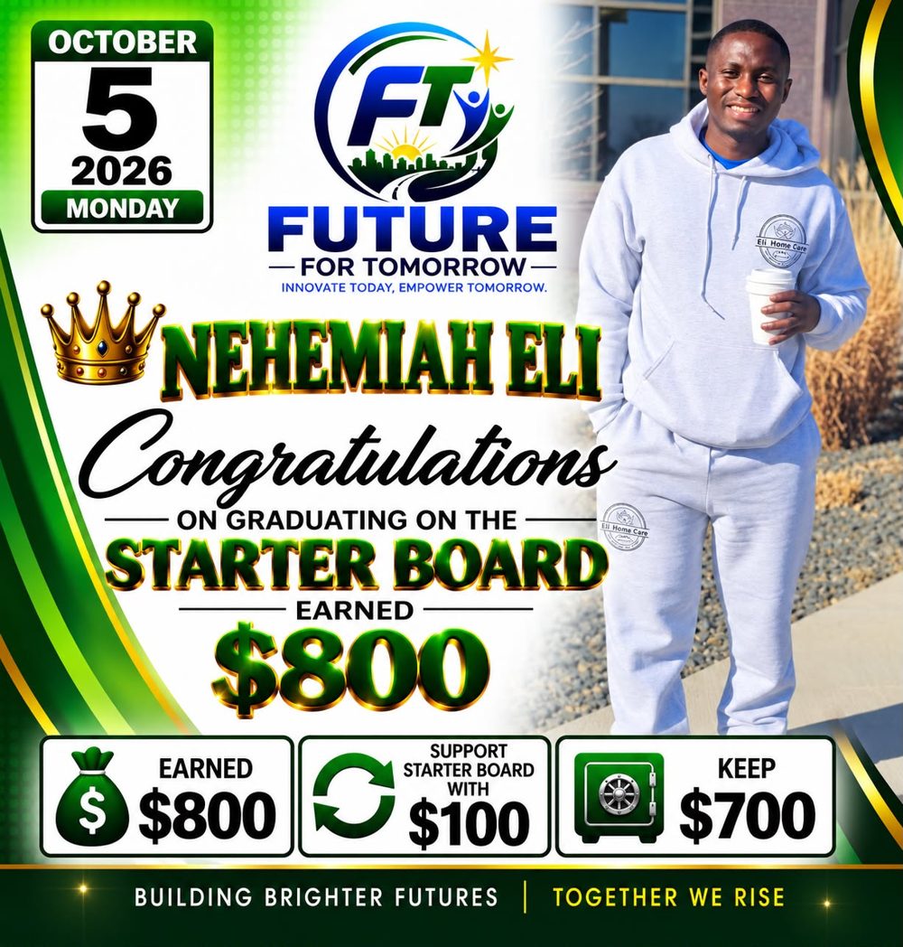 Member-submitted payout story — Nehemiah Eli