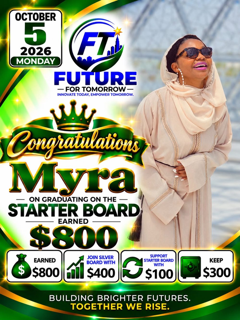 Member-submitted payout story — Myra