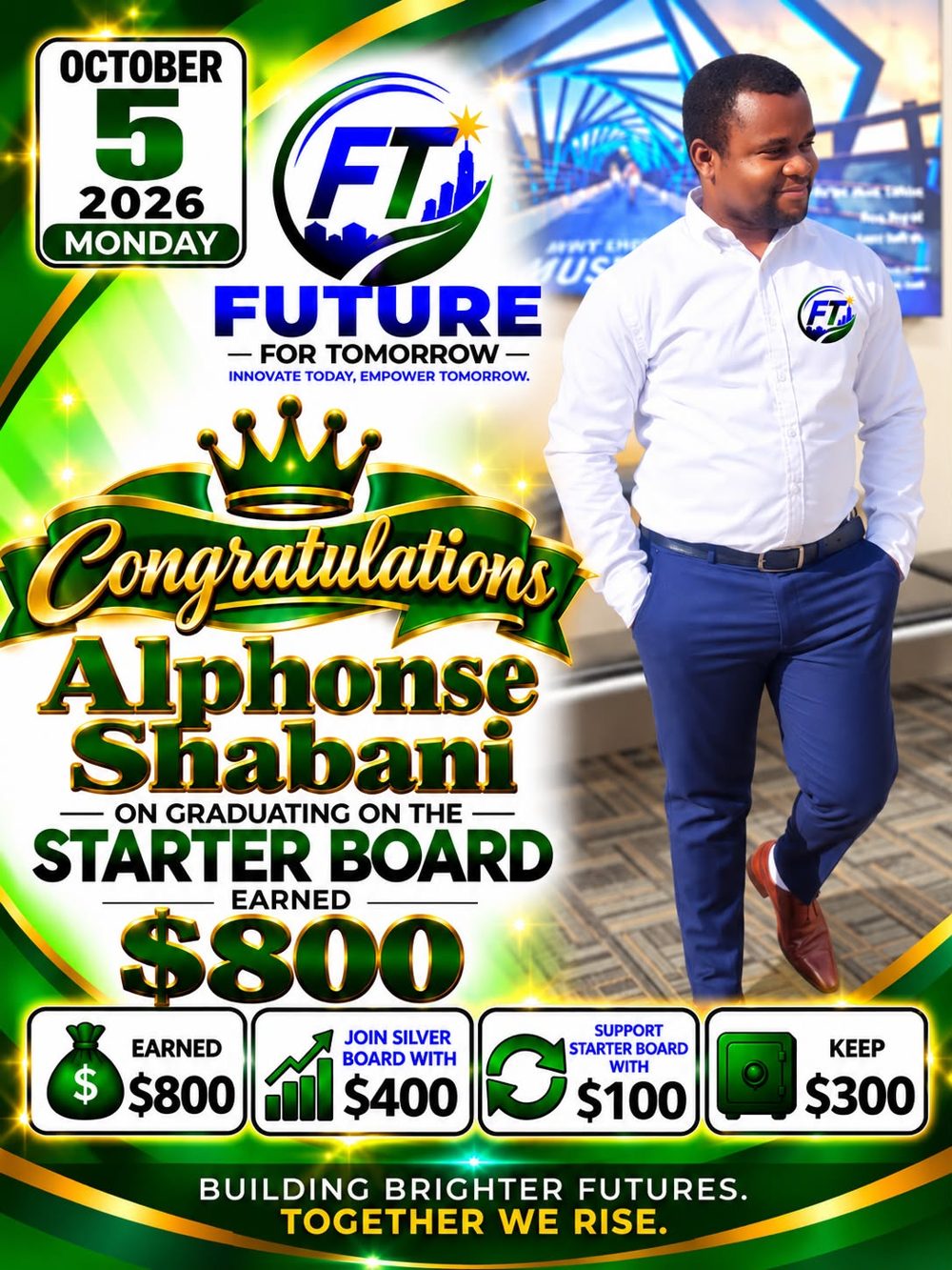 Member-submitted payout story — Alphonse Shahabani