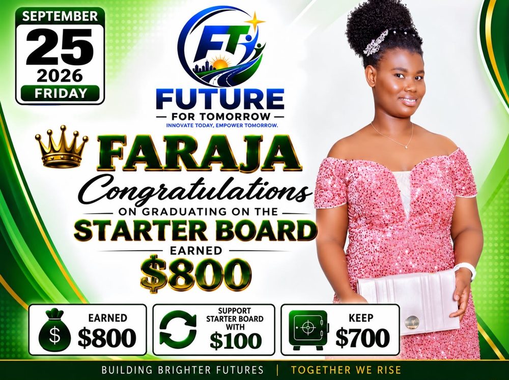 Member-submitted payout story — Faraja
