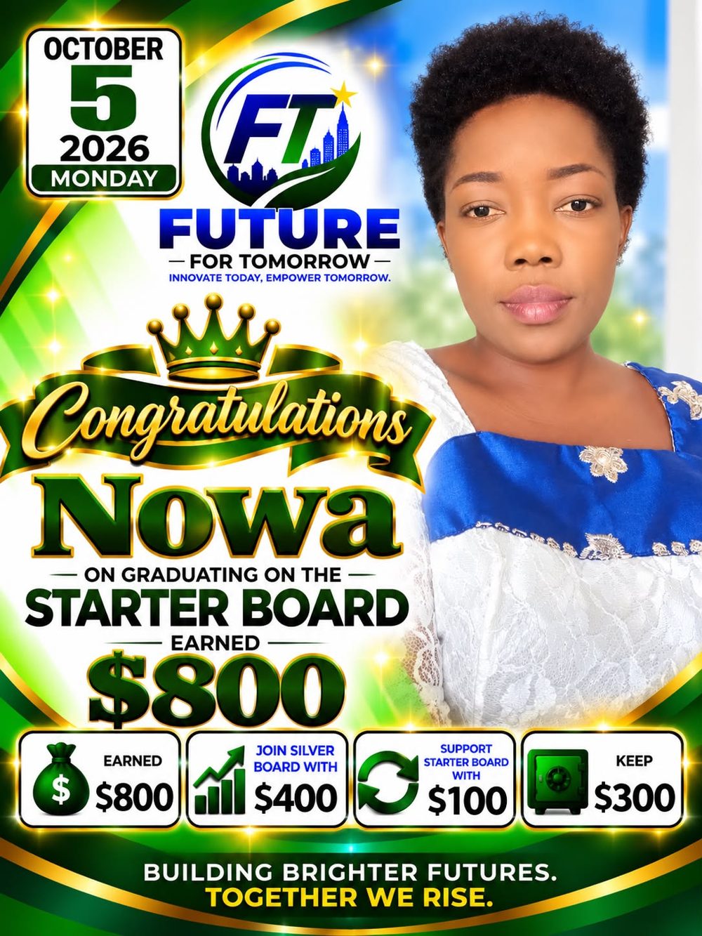 Member-submitted payout story — Nowa